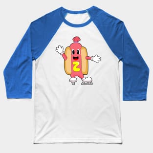 Hotdog Ice skating Ice skates Winter sports Baseball T-Shirt